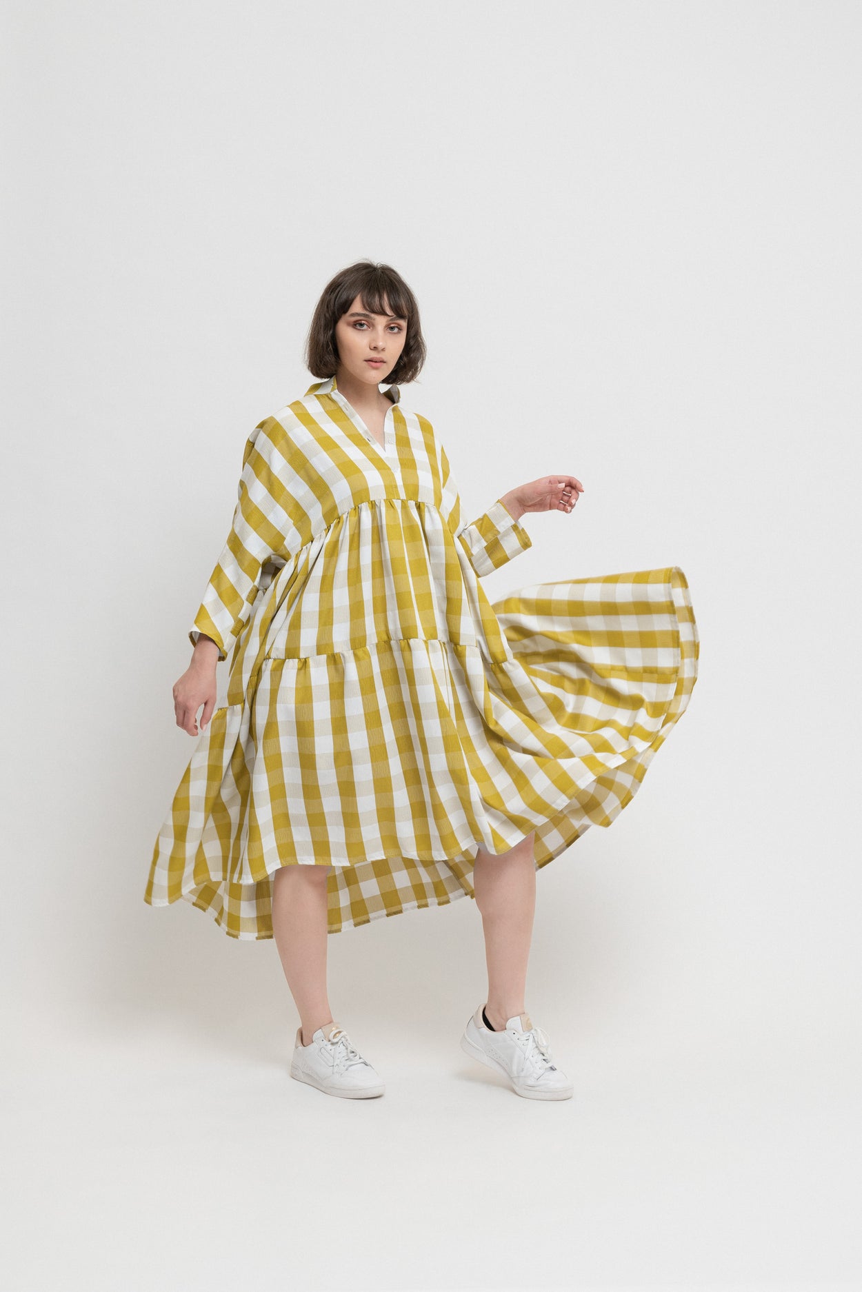 Lemon Ruffle Dress