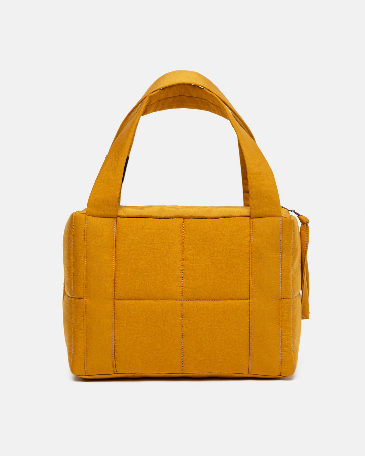 Mustard Mini Puffer Bag