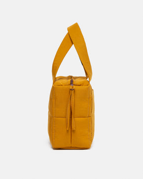 Mustard Mini Puffer Bag