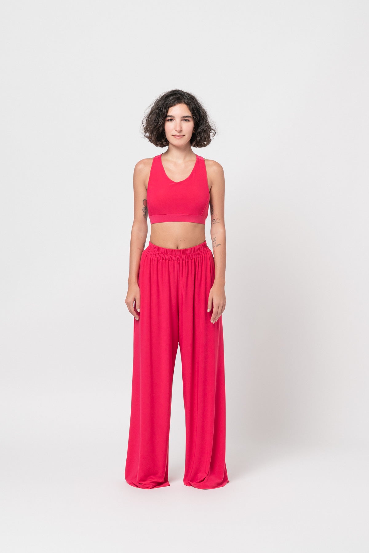 The Hot Pink Crop Top