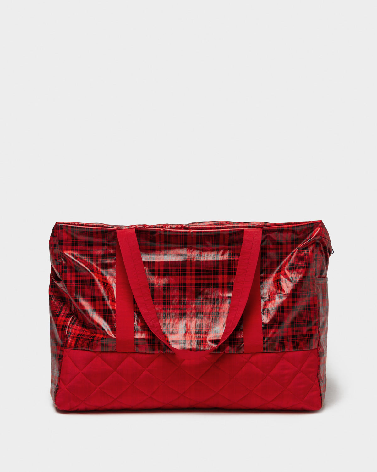 Plaid travel bag