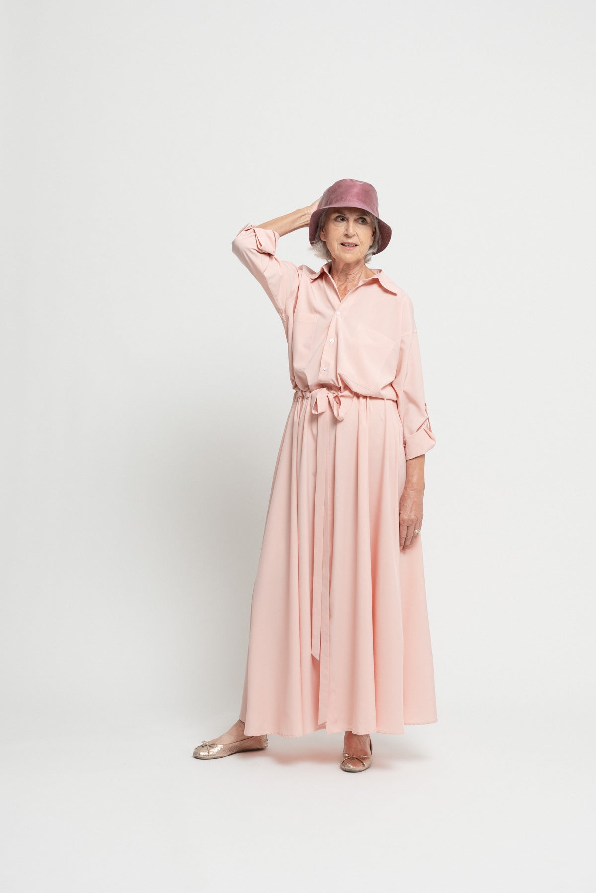 Powder Pink Waist Dress