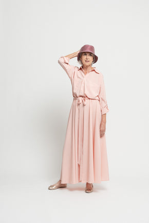 Powder Pink Waist Dress