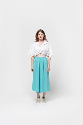 Cyan Wide Pants