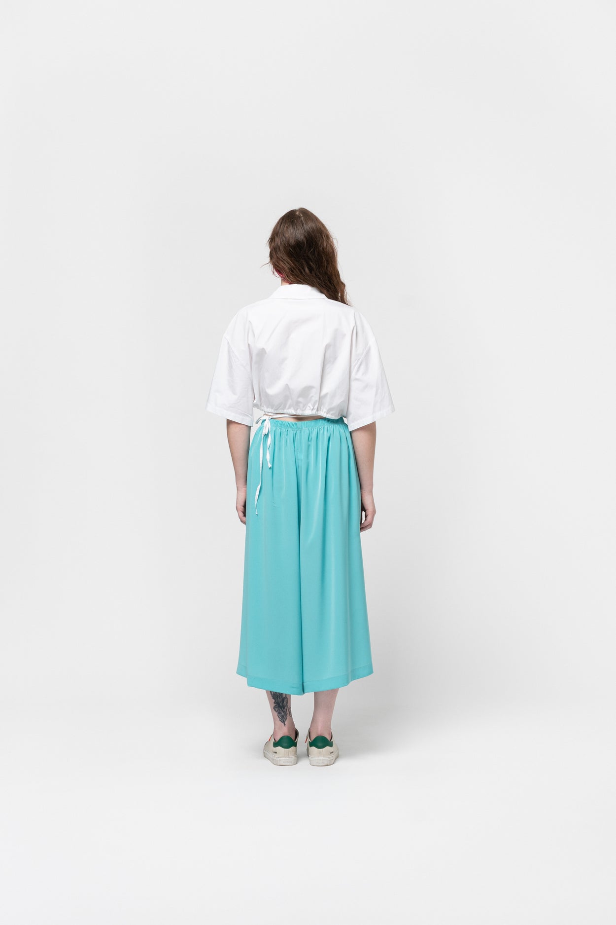 Cyan Wide Pants