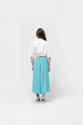 Cyan Wide Pants