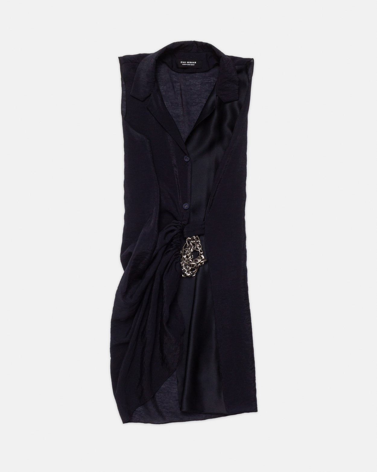 The Ruched Shirt Dress